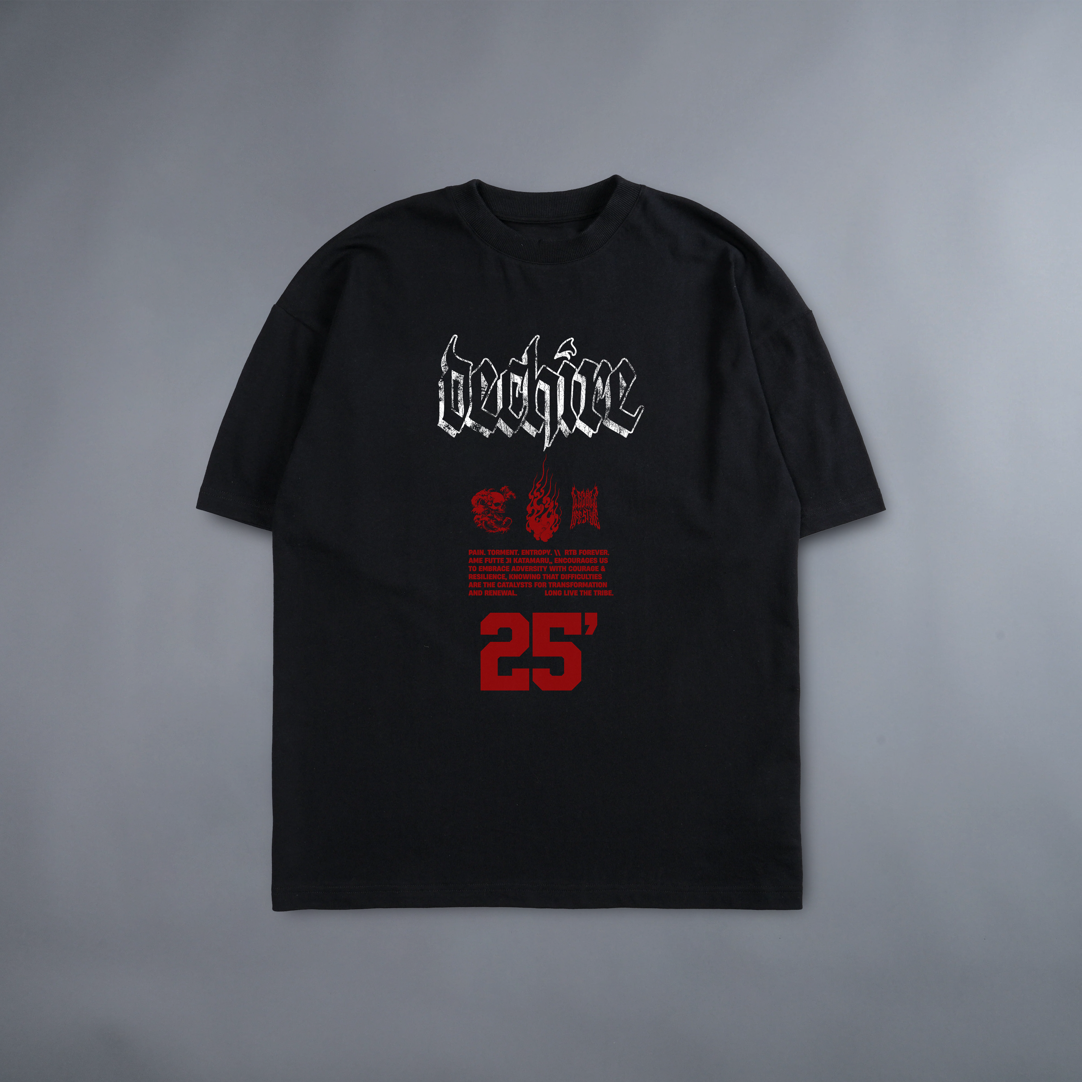 LIMITED' OVERSIZED TEE IN BLACK – Dechire Lifestyle
