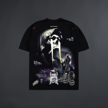 SHADOWS BEYOND'LIMITED' OVERSIZED TEE IN BLACK