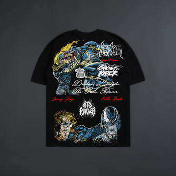 SPIRITS OF VENGEANCE: BLAZE & VENOM '1992 EDITION' OS TEE IN BLACK