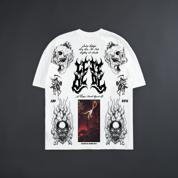 NO WEAPON 'LIMITED' OVERSIZED TEE IN WHITE