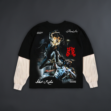 GHOST RIDER vs. PUNISHER: PENANCE TERRY TWOFER IN BLACK/WHITE