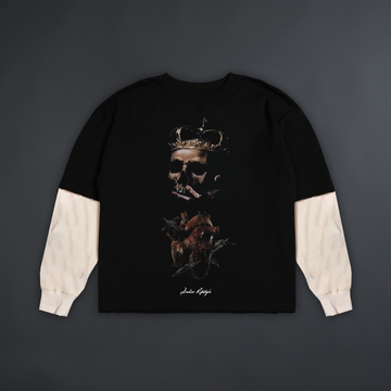 THRONES OF SORROW TERRY TWOFER IN BLACK/WHITE