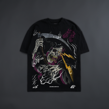 REAP WHAT YOU SOW 'LIMITED' OVERSIZED TEE IN BLACK