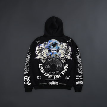 WEIGHT OF THE WORLD OVERSIZED HOODIE IN BLACK