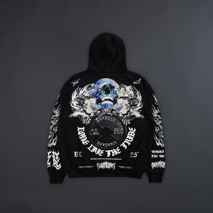 WEIGHT OF THE WORLD OVERSIZED HOODIE IN BLACK