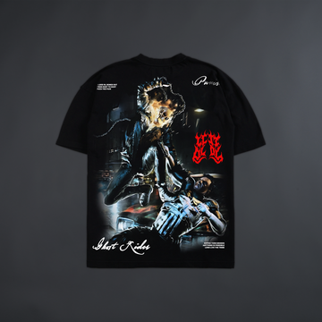 GHOST RIDER vs. PUNISHER: PENANCE 'LIMITED' OVERSIZED TEE IN BLACK
