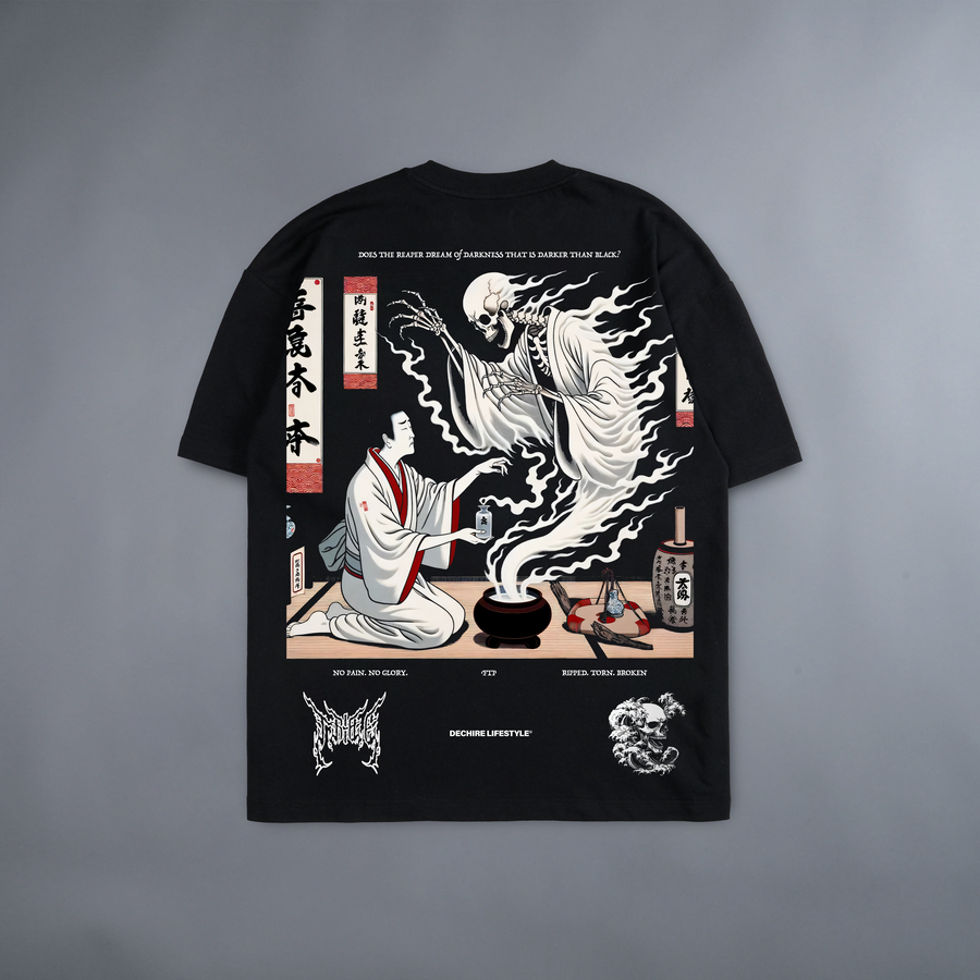 THE CAULDRON OF PAIN 'LIMITED' OVERSIZED TEE IN BLACK