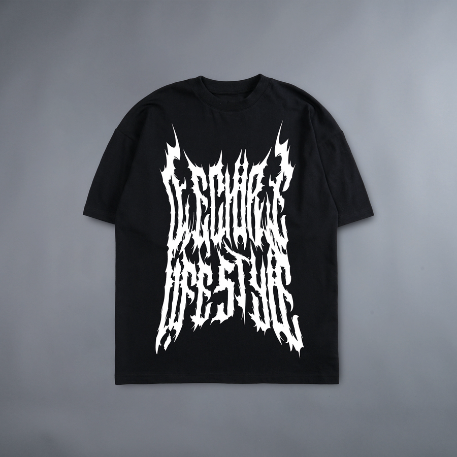 THE CAULDRON OF PAIN 'LIMITED' OVERSIZED TEE IN BLACK