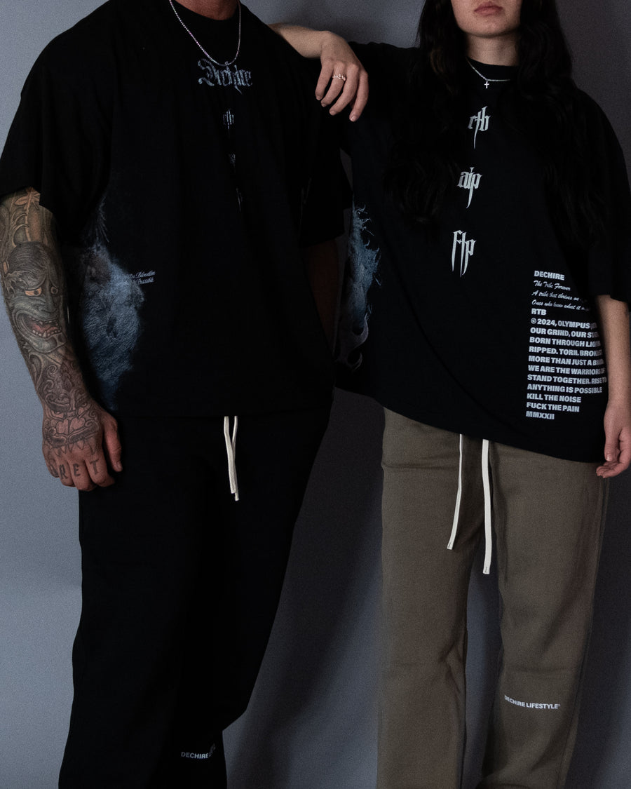 GODS' AMONG MEN '1 OF 100' LA:MADE-46 OVERSIZED TEE IN BLACK