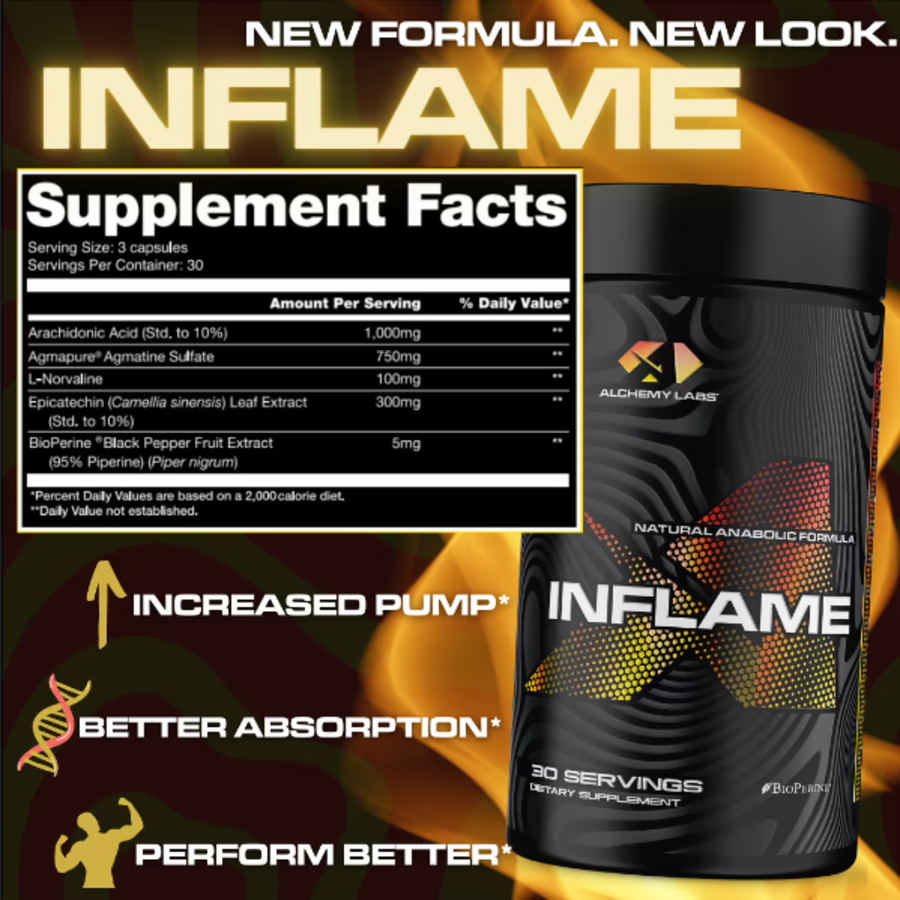 DL x INFLAME / © 'LIMITED EDITION' ANABOLIC AMPLIFIER & MUSCLE BUILDER