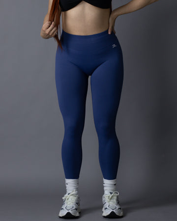 LE CHÉRIE SEAMLESS "AUDACIEUSE" SCRUNCH LEGGINGS IN OCEAN BLUE