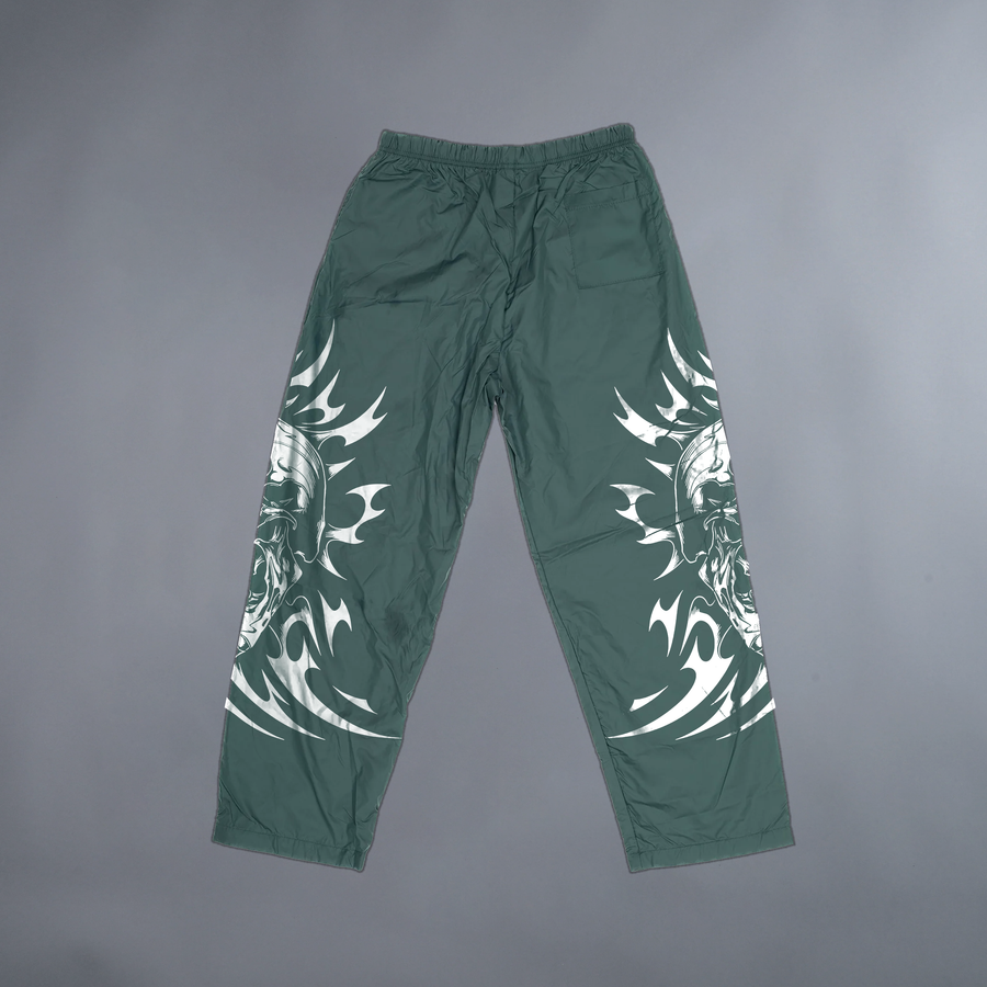 BLOODLINE '50 ONLY COLLECTION' NYLON TRACK PANTS IN AQUAMARINE