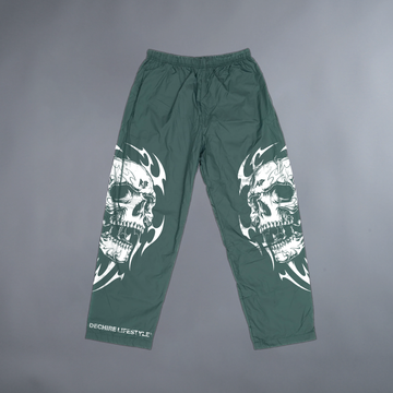 BLOODLINE '50 ONLY COLLECTION' NYLON TRACK PANTS IN AQUAMARINE