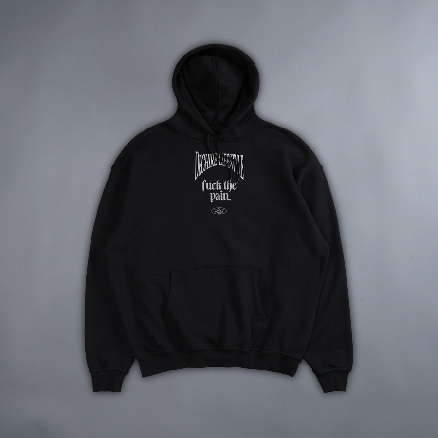 FIGHTING MY ONI 'LIMITED' FRENCH TERRY CLASSIC HOODIE IN BLACK