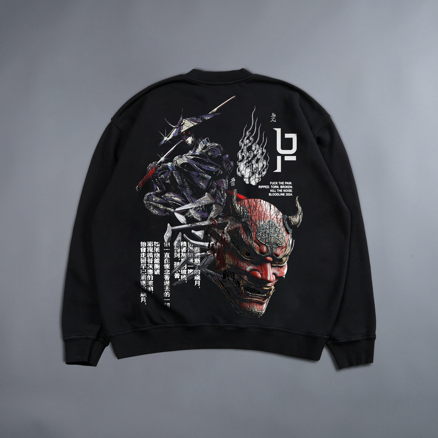 FIGHTING MY ONI 'LIMITED' OVERSIZED SWEATSHIRT IN SHADOW