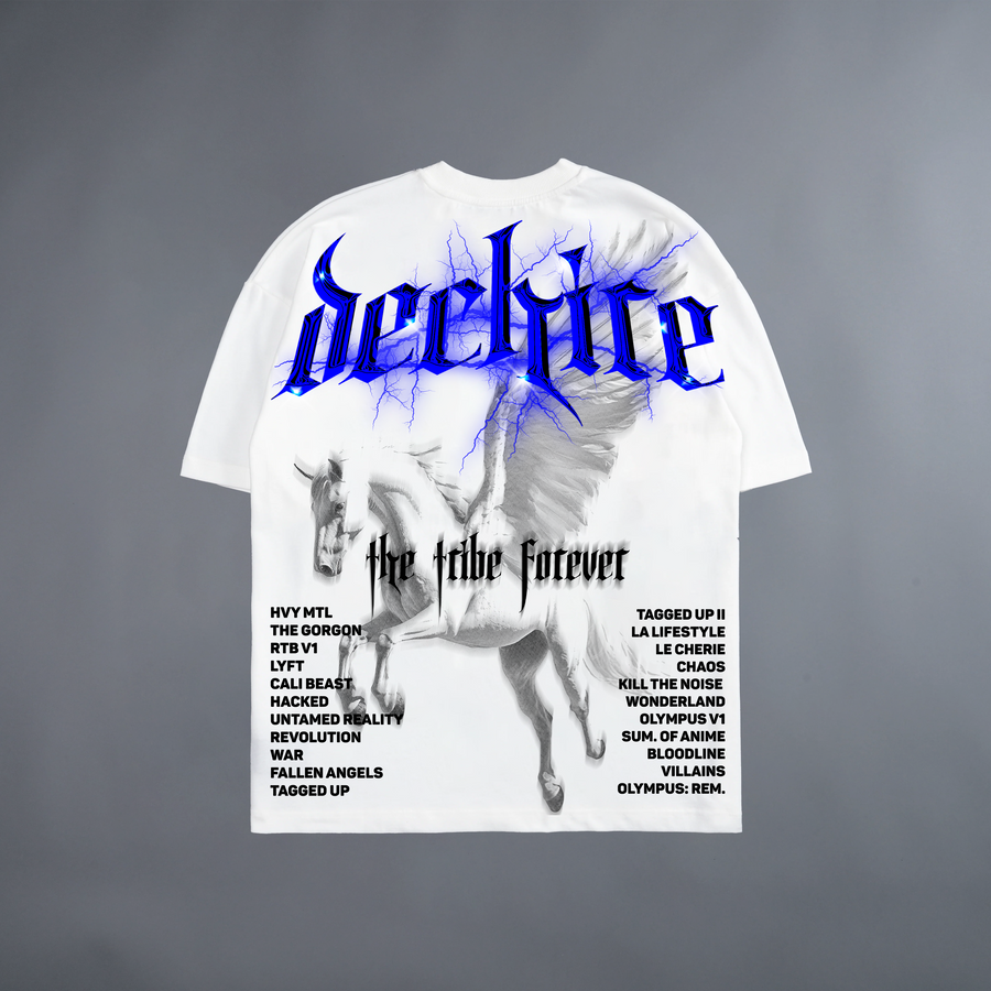 PEGASUS 'LIMITED' ATHLETIC OVERSIZED TEE IN LUCENT WHITE