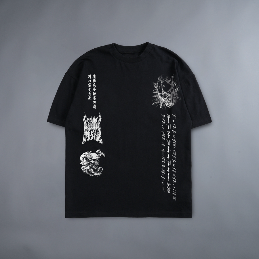 SWORD OF THE SAMURAI 'LIMITED' OVERSIZED TEE IN BLACK