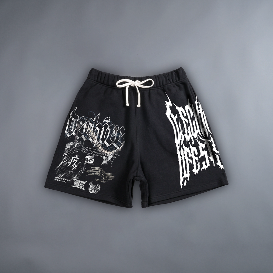 BACHI HEBI 'LIMITED' LA:MADE LOUNGE SHORTS IN BLACK