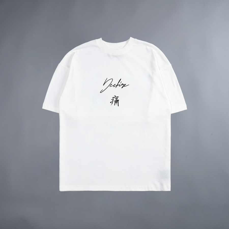 REBIRTH "LIMITED" LIGHTWT OVERSIZED TEE IN WHITE