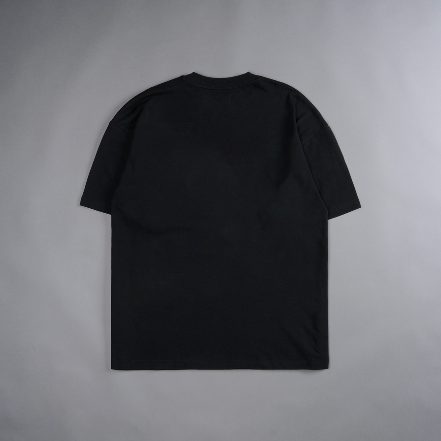 THE ALCHEMIST / © 'DECHIRE x ALCHEMY LIMITED' DROP SHOULDER TEE IN BLACK