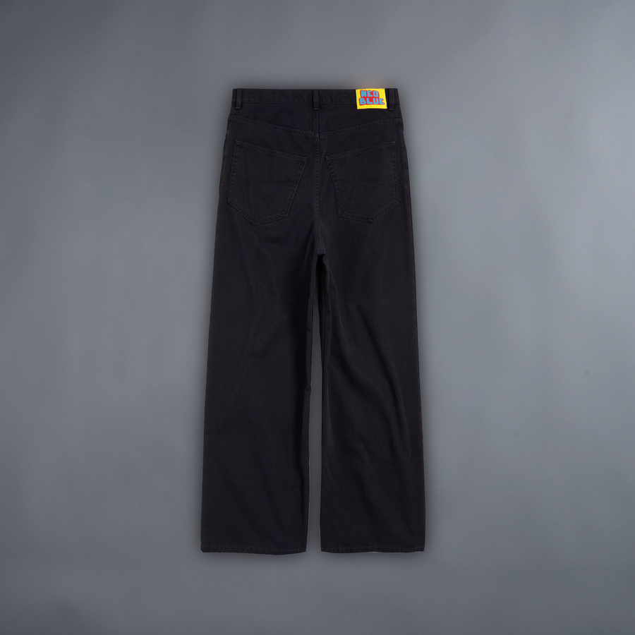 DECHIRE x NEO BLUE/© 'LIMITED' LA:MADE SUPER BAGGY JEANS IN MIDNIGHT BLACK