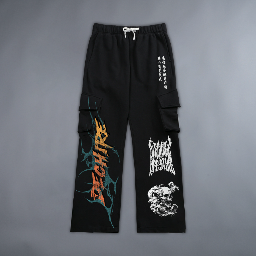 SWORD OF THE SAMURAI 'LIMITED' LA:MADE CARGO SWEATS IN BLACK