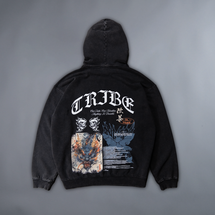 INSTRUMENTS OF DESTRUCTION 'LIMITED' DL ORIGINAL FADED HOODIE