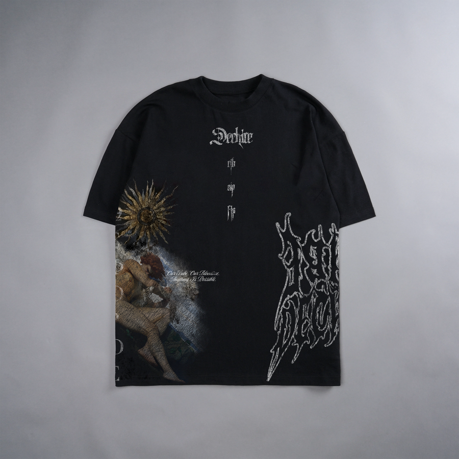 FALLEN ANGEL '1 OF 20' LA:MADE-46 OVERSIZED TEE IN BLACK