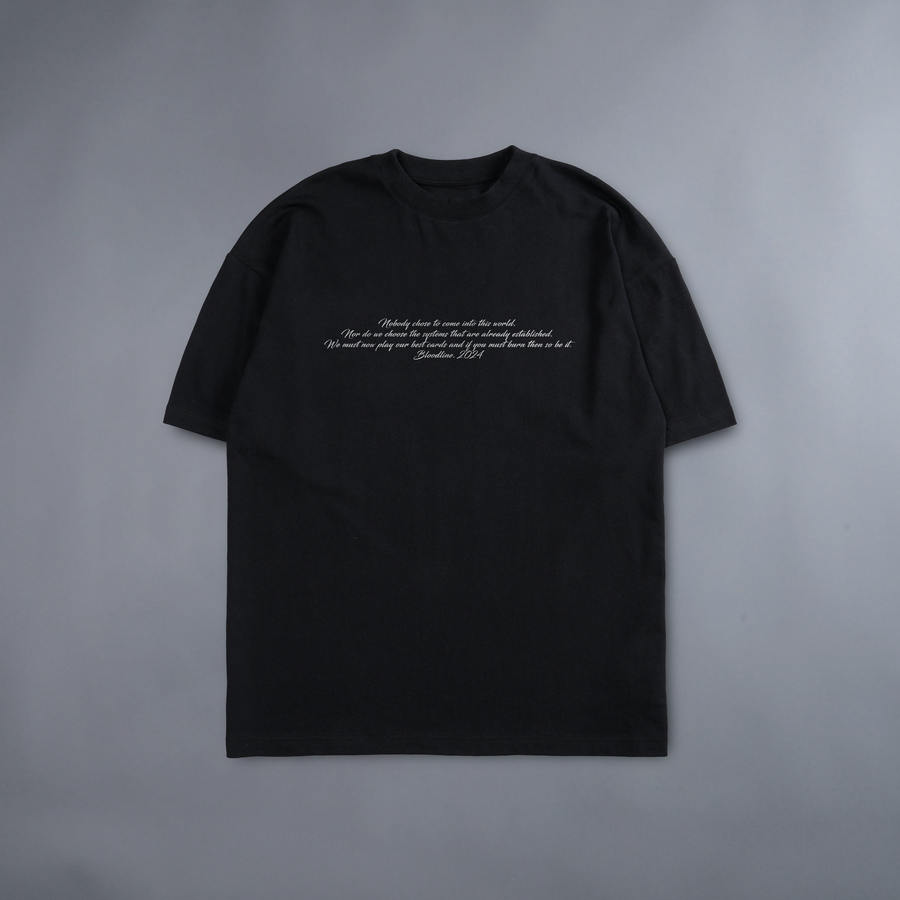 MOB MENTALITY 'LIMITED' 240X BOXY OVERSIZED TEE IN BLACK