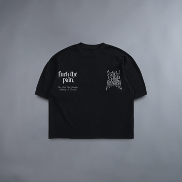 SOUL SOCIETY: OUR STORY 'LIMITED' 7.4oz DISTRESSED BOX CUT TEE IN MIDNIGHT BLACK