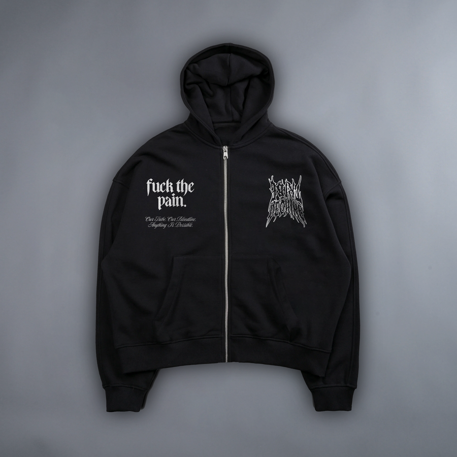 SOUL SOCIETY: OUR STORY "LIMITED' ZIP-UP HOODIE IN SHADOW