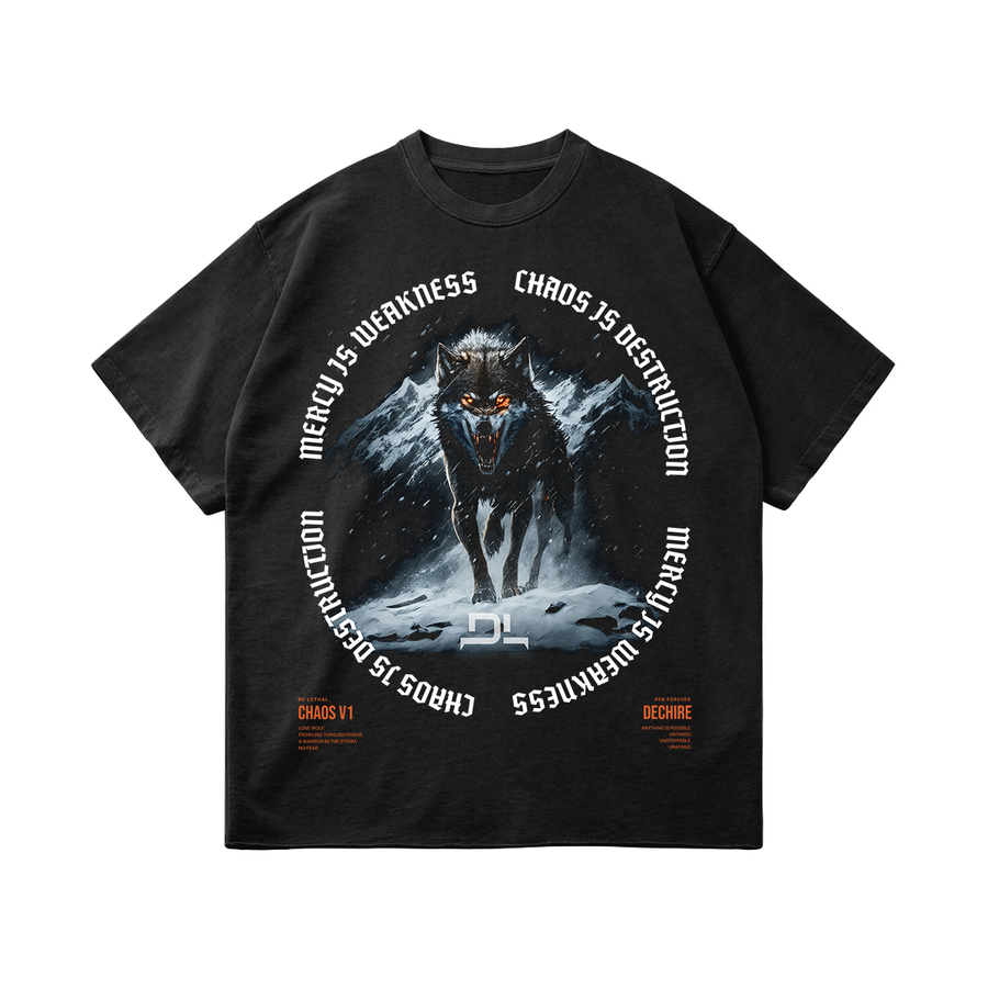 LONE WOLF SNOW WASH TEE